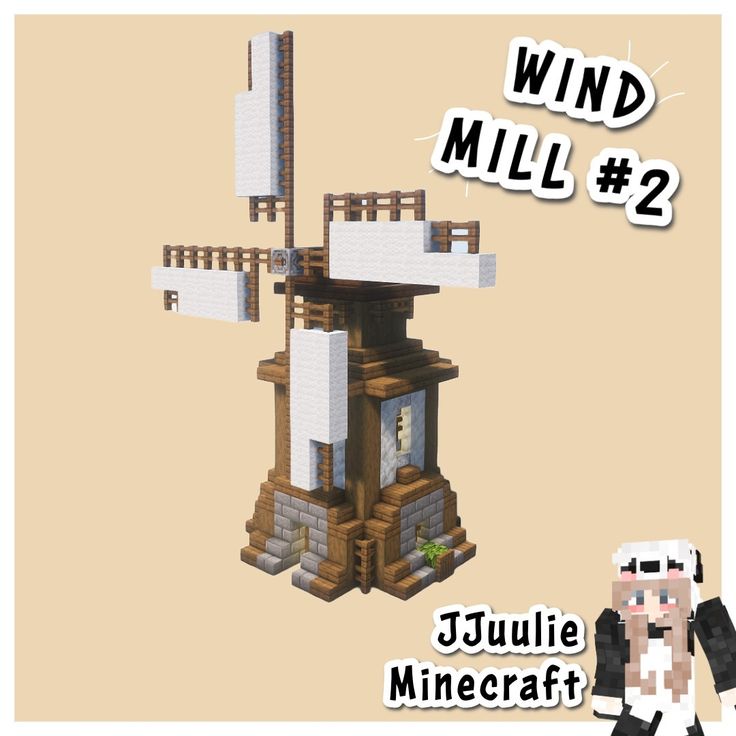 an image of a windmill made out of legos with the words wind mill 2 on it