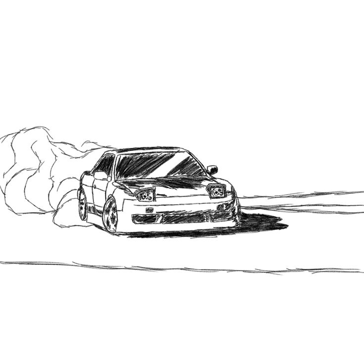 Car Drifting Drawing, Simple Car Drawing, Car Drifting, Cool Car Drawings, Nissan 240sx, Graffiti Style Art, Car Design Sketch, Graffiti Drawing, Doodle Art Designs