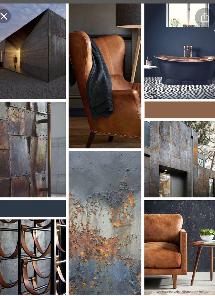 a collage of different types of furniture and decor