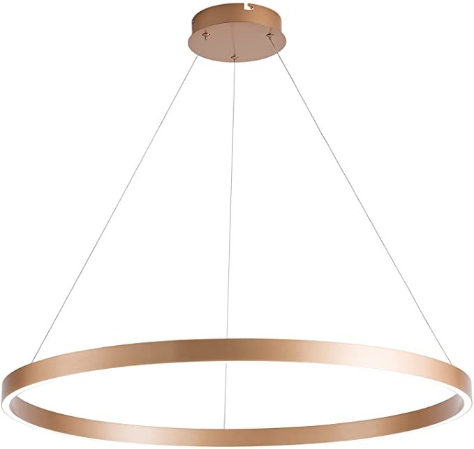 a large circular light fixture hanging from the ceiling