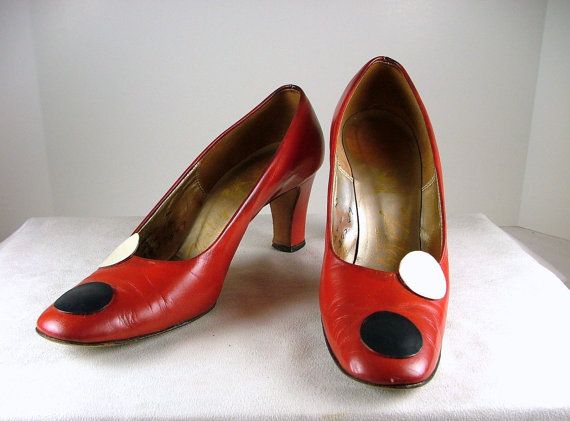 VALLEY SHOES Red Leather Pumps With Dots Size 8 AAA 8 by KatsCache, $24.95 Vintage Red Round Toe Heels, Vintage Red Heels With Round Toe, Retro Heels With Red Sole And Round Toe, Retro Heels With Red Sole And Almond Toe, Vintage Heels With Red Sole And Round Toe, Retro Court Shoes With Leather Sole And Round Toe, Retro Leather Court Shoes With Round Toe, Retro Leather Round Toe Court Shoes, Vintage Heels With Red Sole And Closed Toe