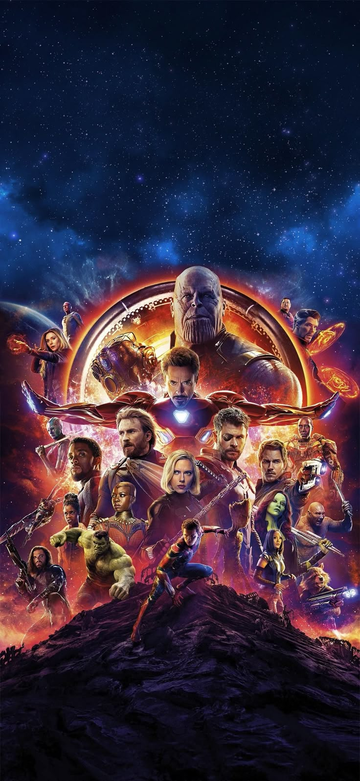 the avengers movie poster is shown in this screenshot from an iphone screener's view