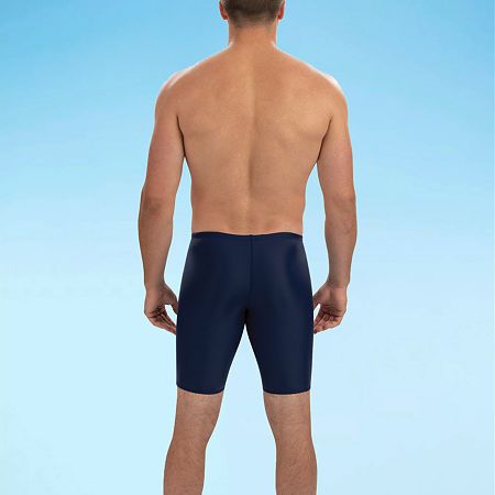 Feel comfortable and stylish in and out of the water in these Dolfin men's lined swim shorts. Made from stretch-knit, they feature an elastic waistband, UV protection, quick-dry tech, and water-resistant properties. Features: Quick Dry, Water Resistant, Stretch Fabric, Lined, Uv Protection, Adjustable WaistClosure Type: Full ElasticSwimwear Coverage: FullFiber Content: 80% Nylon, 20% SpandexFabric Description: KnitLining Material: PolyesterInseam: 9 3/4 In, 9 1/4 In, 9 1/2 In, 10 In, 10 1/4 InC… Blue Swimwear With Built-in Shorts For Swimming, Swim Trunks With Built-in Shorts For Poolside, Blue Swimwear With Built-in Shorts For Sports, Navy Swimwear With Built-in Shorts, Sporty Solid Swimwear For Diving, Stretch Swimwear With Built-in Shorts Mid-thigh Length, Swimwear With Built-in Shorts For Swimming, Navy Bottoms With Built-in Shorts For Beach, Blue Stretch Swim Trunks For Sports