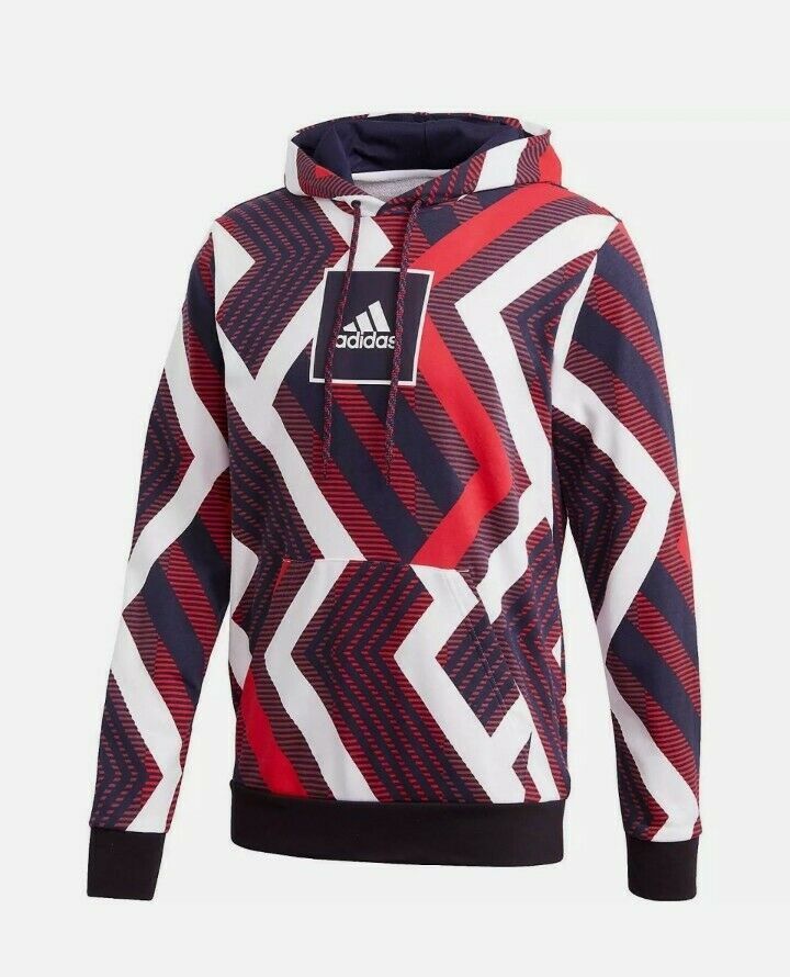 100% AUTHENTIC!!! ADIDAS MEN'S ALLOVER PRINT PULLOVER HOODIE SWEATSHIRTS MULTI SPORT FR7211 SMALL. When you picture the 3-Stripes, it's not just one image that comes to mind. It's a slideshow of them. A blur on the field. A moment on stage. A scene from a movie. They've never been limited to one person, place or idea, and this adidas hoodie reminds us of that. Serving up a fresh interpretation of the signature adidas mark, the cosy layer pops with abstract patterns and colours. A soft hoodie tha Adidas Sneakers Outfit, Sporty Outfits Men, Sportswear Fashion, Adidas Sweatshirt, Adidas Outfit, Adidas Hoodie, Soft Hoodie, Sporty Outfits, Print Sweatshirt