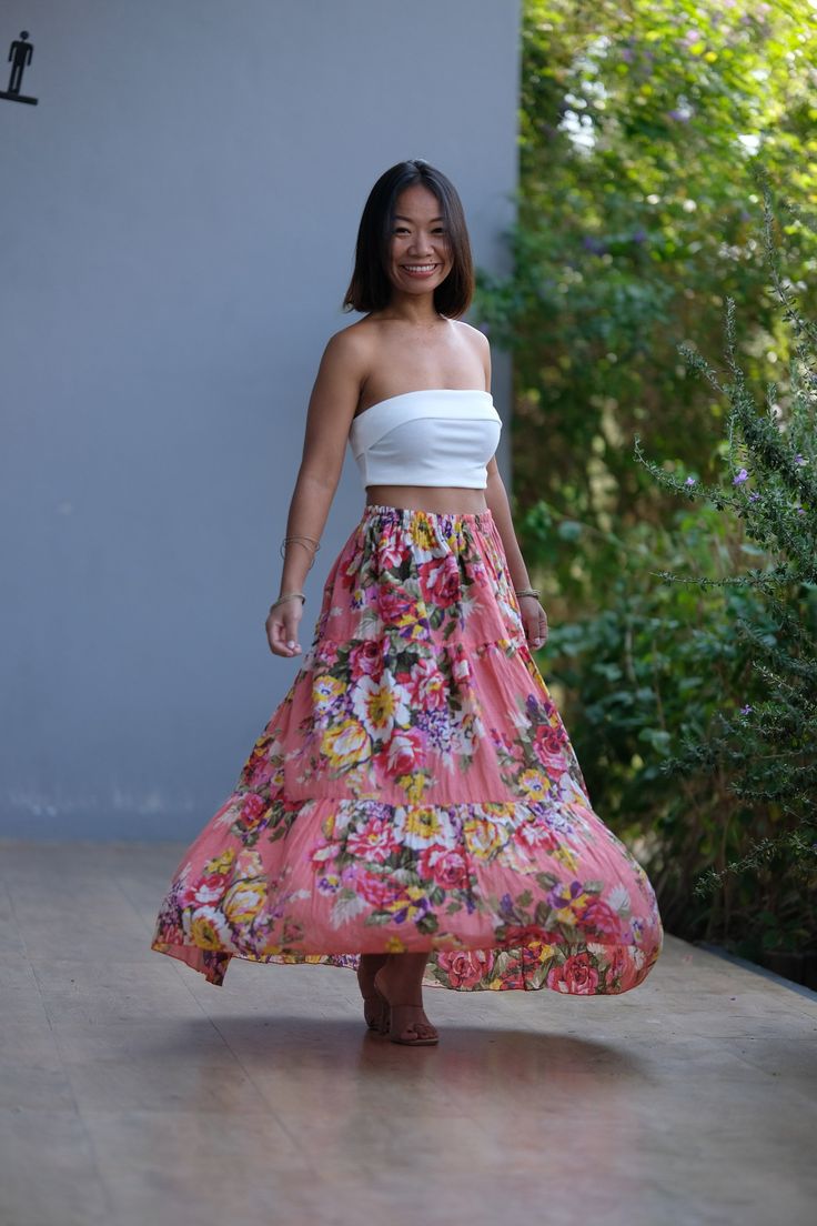 This beautiful Skirts with  made from lightweight cotton fabric. which perfectly fit to your festival, beach, summer vacation or just new addition to your wardrobe that will inspire you for your new street look! This Skirts is comfortable and relaxation for any occasion.   🪡🧵 MATERIAL : Cotton breathable muslin This skirts will fit sizes Small to Large ( Not - XL ) * Waist : 26'' Stretching to 52'' inches  ( 66.04 cm - 132.08 cm ) * Hips : up to 58" (147.32.cm ) * Length : 37" from waist to he Cheap High Waist Cotton Maxi Skirt, Cheap Maxi Skirt For Beach, Summer Full Length Maxi Skirt, Cheap Beach Maxi Skirt For Spring, Cheap Bohemian Maxi Skirt For Spring, Cheap Stretch Summer Maxi Skirt, Cheap Summer Maxi Skirt For Day Out, Cheap Stretch Cotton Maxi Skirt, Affordable Casual Maxi Skirt For Festival