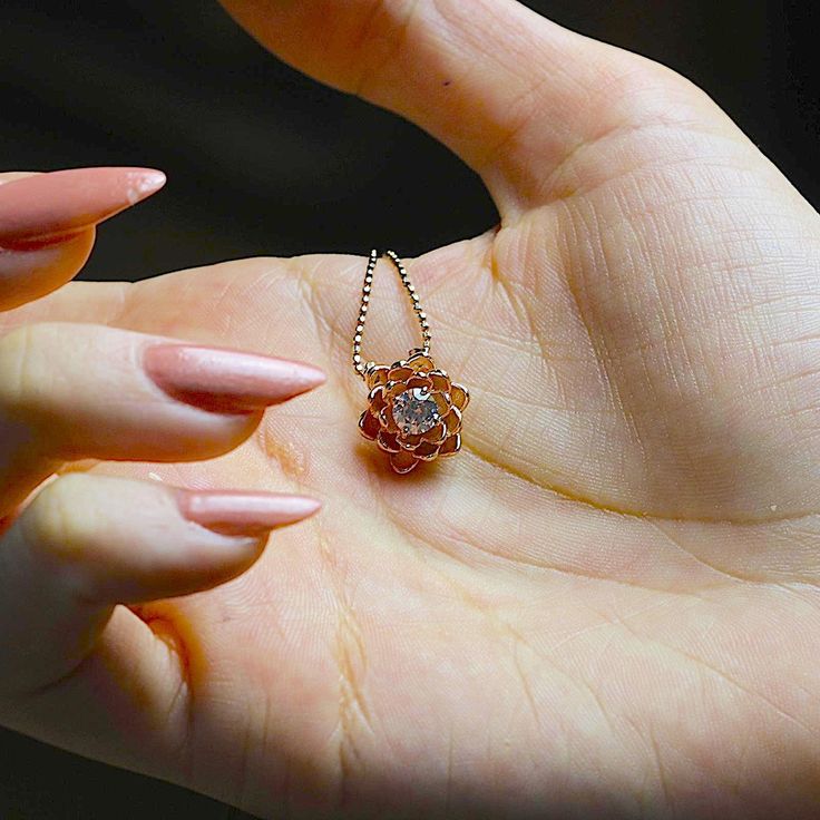 Rose gold plated 925 sterling silver lotus flower necklace with zircon stone Exquisite Diamond Flower-shaped Jewelry, Cubic Zirconia Jewelry For Mom, Spiritual Rose Gold Sterling Silver Necklaces, Spiritual Rose Gold Sterling Silver Necklace, Spiritual Style Rose Gold Sterling Silver Necklace, Luxury Flower Shaped Jewelry For Anniversary, Cubic Zirconia Round Pendant Necklace For Her, Cubic Zirconia Jewelry Gift For Mom, Spiritual Round Pendant Jewelry For Her