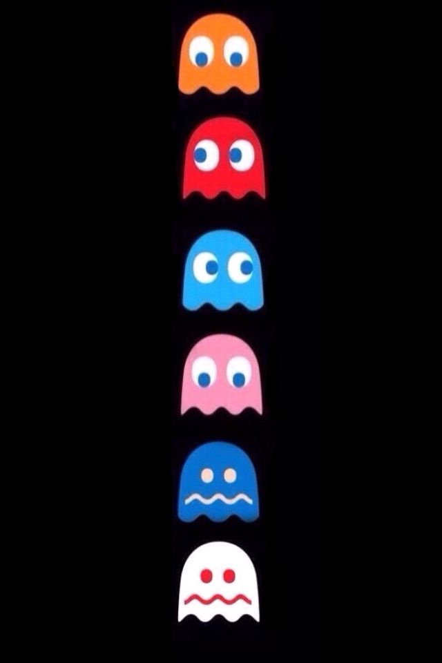 five different colored masks are lined up in a row on a black background, with eyes and nose shapes