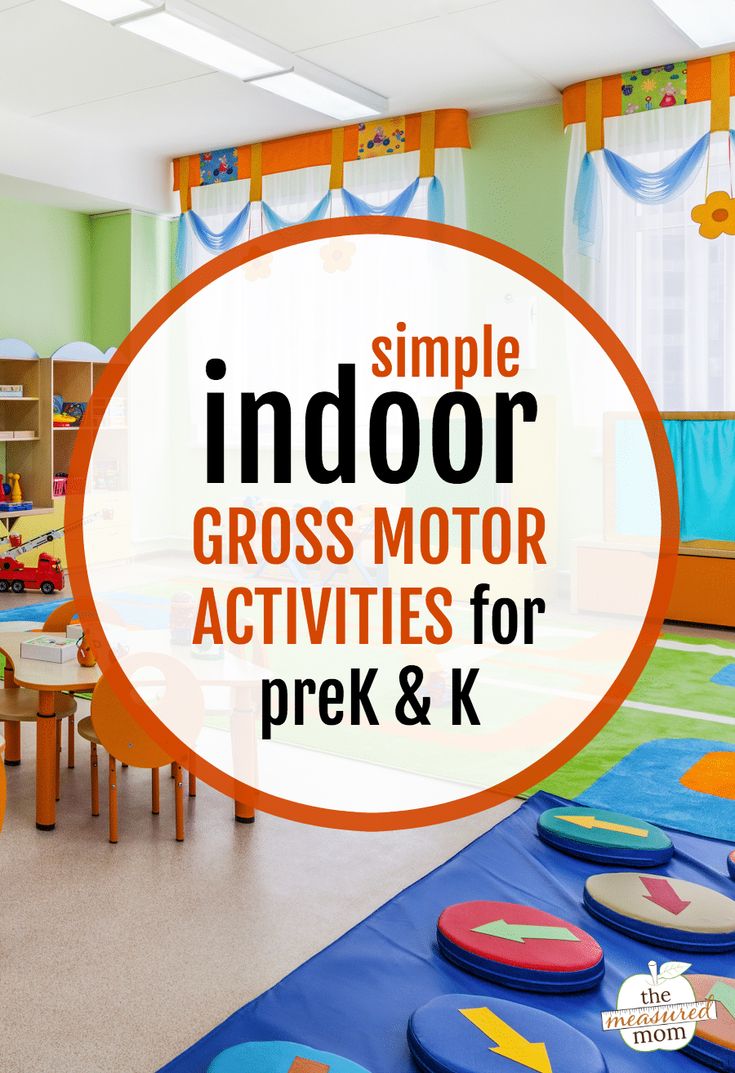 an indoor gross motor activity for prek and k