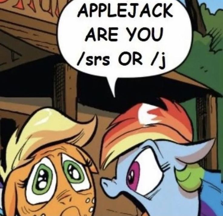 an image of two cartoon characters talking about applejack and princess celese, with the caption applesjack are you / srs or j