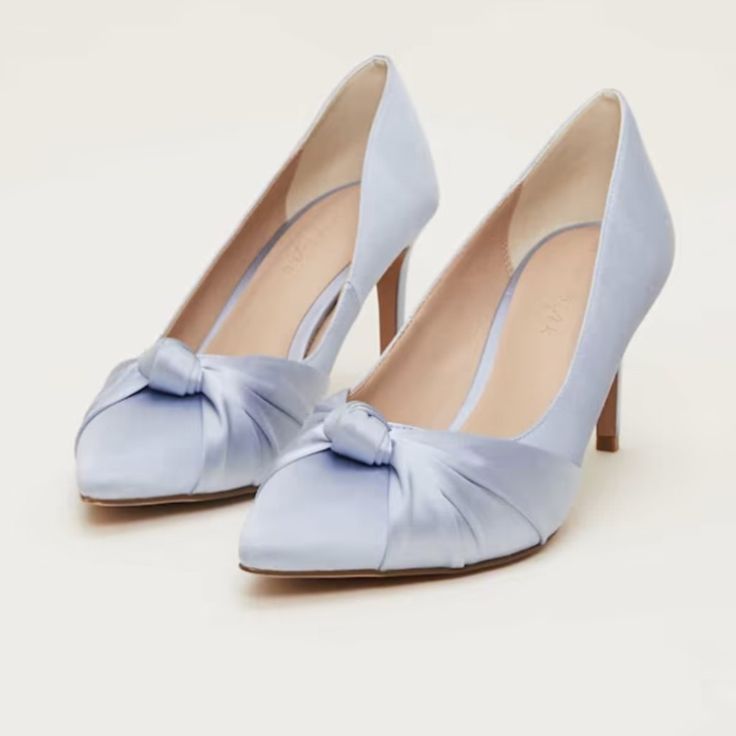 Classic And Luxurious Light Blue Satin Heels. Amazing Quality And Very Comfortable! European Size 40, Us Size 9. Heel Height Is 7 Cm. They Have Been Tried On But Not Worn Out So They Are In Perfect Condition, Complete With The Box And All The Packaging. These Were Going To Be My "Something Blue" For My Wedding, But I'm Going A Different Route, But They Really Are Perfect For That! Don't Hesitate To Make An Offer! Bundle 2 Or More Items From My Closet And Receive 15% Off Your Order! Spring Wedding Court Shoes With Branded Heel Counter, Spring Wedding Court Shoes With Branded Heel, Elegant Light Blue Low Heel Heels, Elegant Blue Heels For Spring, Elegant Light Blue Low Heels, Elegant Blue Spring Heels, Elegant Blue Wedding Shoes For Spring, Light Blue Padded Heel Heels For Formal Occasions, Formal Light Blue Heels With Padded Heel