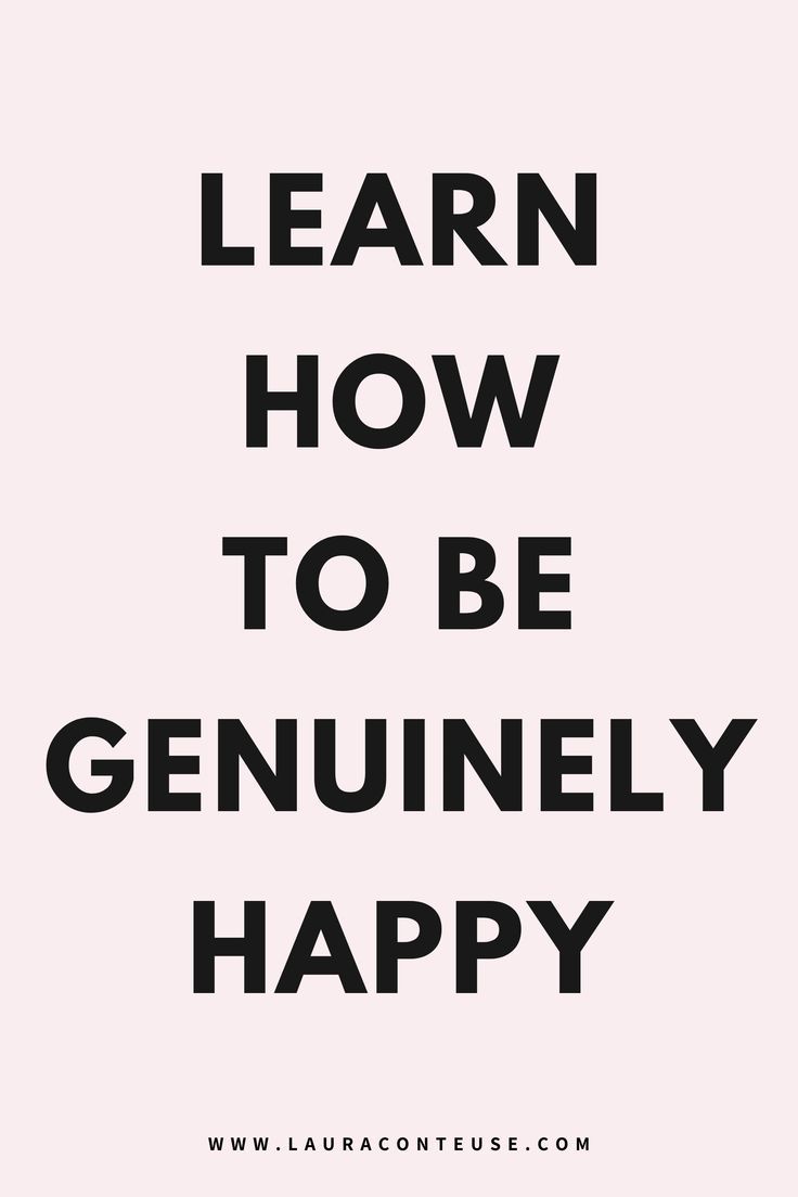 the words learn how to be geniusly happy are shown in black on a white background