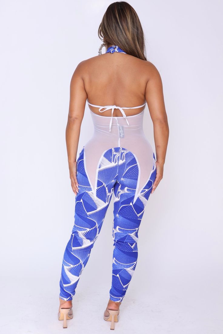 Indulge in the ultimate combo with H2O (555)! The sexy mesh detailing, paired with the playful pop of color from the printed fabric, creates a look that is sure to turn heads. The halter style cut provides comfort and stretch for all-day wear. Don't miss out on this must-have addition to your wardrobe! - Printed lycra - Mesh material - Customizable - Halter style - True to size - Stretchy Please note: That CUSTOMIZED ITEMS CANNOT BE CANCELED OR RETURNED. Custom fee will apply apply. Please check Fitted T-back Halter Top Athleisure, Fitted Athleisure Halter Top, Fitted Athleisure Halter Neck Top, Sporty Fitted Mesh Swimwear, Fitted Halter Neck Top For Gym, Fitted Nylon Halter Top For Spring, Spring Nylon Halter Top, Summer Athleisure High Stretch Halter Top, High Stretch Athleisure Halter Top For Summer