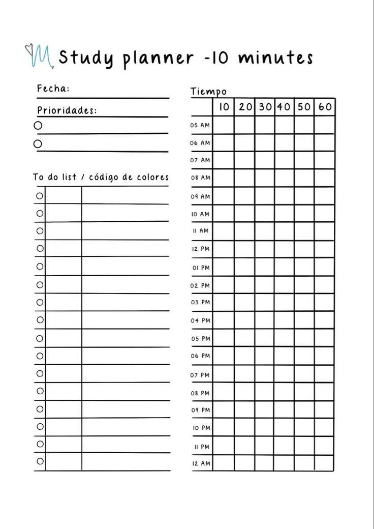 10mins planner.pdf | Printable Planner by  Rachelle Swafford School Planner Template Aesthetic, Korean Study Planner Printable, Study Schedule Ideas, Planer For Study, Korean Study Planner, Korean Planner, Study Planner Template, Study Planner Printable Free, Study Tracker