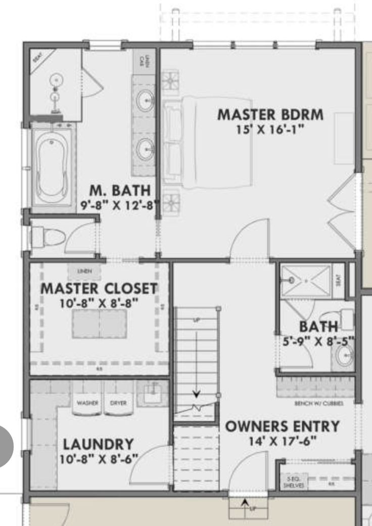 the floor plan for a two story house