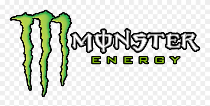 the monster energy logo on a white background