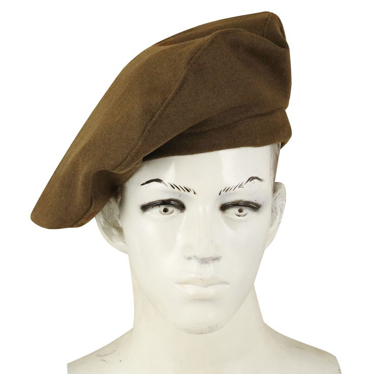 Scottish Tam O Shanter Hat Military Bonnet Beret High-quality wool Tam o'shanter Fully lined. This Tam O Shanter hat is the perfect blend of traditional Scottish style with modern urban flair. With an Army Green wool body and a classic Scots bonnet top, this hat is designed to keep you warm in style through any winter climate. It's the perfect men's hat to wear anywhere - whether you're running errands, hitting the town, or having a day out with friends. For a complete look, pair this Tam O Shanter with a beret or slouchy Balmoral Hat. It also makes the perfect gift. Classic Wool Brimmed Beret, Classic Brimmed Wool Beret, Vintage Brown Beret For Winter, Brown Vintage Winter Beret, Military Style Brown Flat Cap, Brown Military Flat Cap, Brown Military Style Flat Cap, Vintage Brown Beret Flat Cap, Brown Wool Beret For Fall