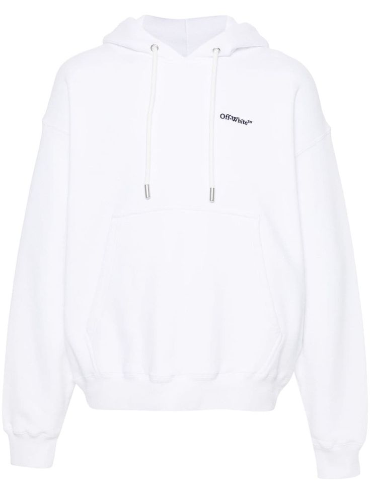 white/black organic cotton jersey texture embroidered logo at the chest signature Arrows embroidery to the rear drawstring hood drop shoulder long sleeves ribbed cuffs and hem front pouch pocket straight hem French terry lining authenticity QR code This item is made from at least 50% organic materials. Learn more about what makes a product Conscious on our Conscious Criteria page Skate Hoodie, White Knitwear, Skate Fits, Off White Clothing, Skate Man, Off-white Logo, Black Crewneck Sweatshirt, Off White Mens, Black Crewneck