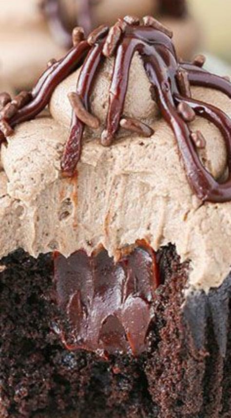 a close up of a chocolate cake on a plate