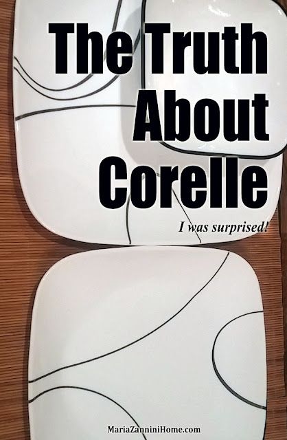 the truth about corelle i was surprised by it's white and black lines