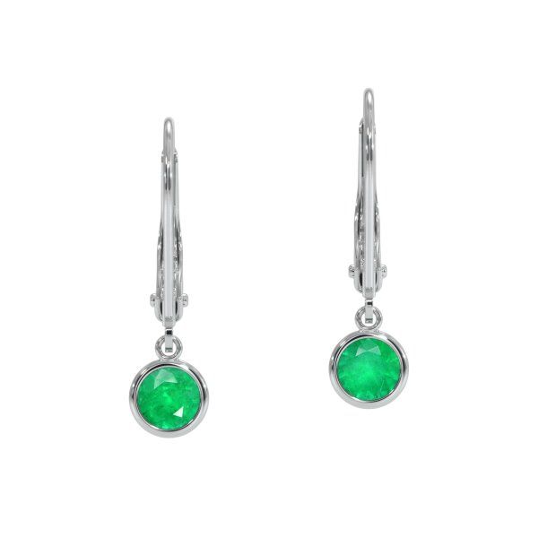 ITEM ID: EJ212 0.60 Ct. Emerald Earring - 14K White Gold #earringsoutfit #casualearrings #earringsaesthetic #beautifuljewelry #earringsstuds #uniqueearrings #earrings #emeraldjewelry #emeraldearrings Green Diamond Earrings For Formal Occasions, Classic Green Diamond Drop Earrings, Green Diamond Drop Earrings With Prong Setting, Elegant Round Hoop Earrings With Emerald, Elegant Round Emerald Earrings, Classic Gia Certified Green Diamond Earrings, Classic Green Gia Certified Diamond Earrings, Classic Green Sterling Silver Diamond Earrings, Elegant Green Diamond Earrings With Brilliant Cut