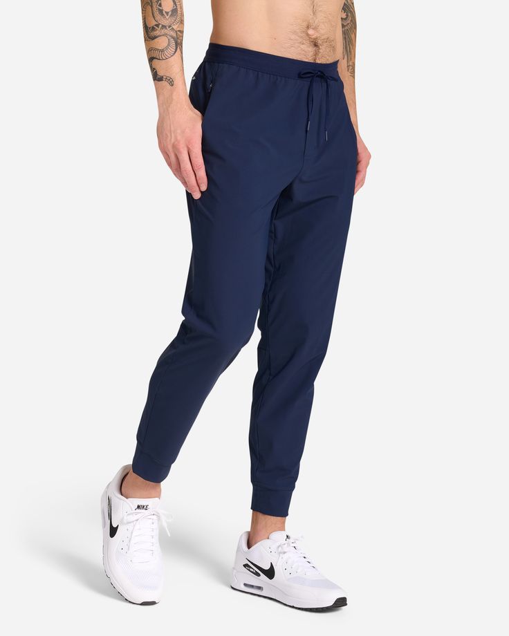 The baddest era of golf pants: The jogger. Or as we call them here? The Player's Pant. Sports Cotton Pants With 4-way Stretch, Moisture-wicking Tapered Leg Pants With 4-way Stretch, Urban Style Sports Joggers With Hip Pockets, Sports Pants With Hip Pockets And Tapered Leg, Urban Joggers With Hip Pockets For Sports, Urban Joggers For Sports, Sporty 4-way Stretch Pants With Hip Pockets, Jogging Pants With 4-way Stretch And Comfort Waistband, Jogging Pants With Comfort Waistband And 4-way Stretch