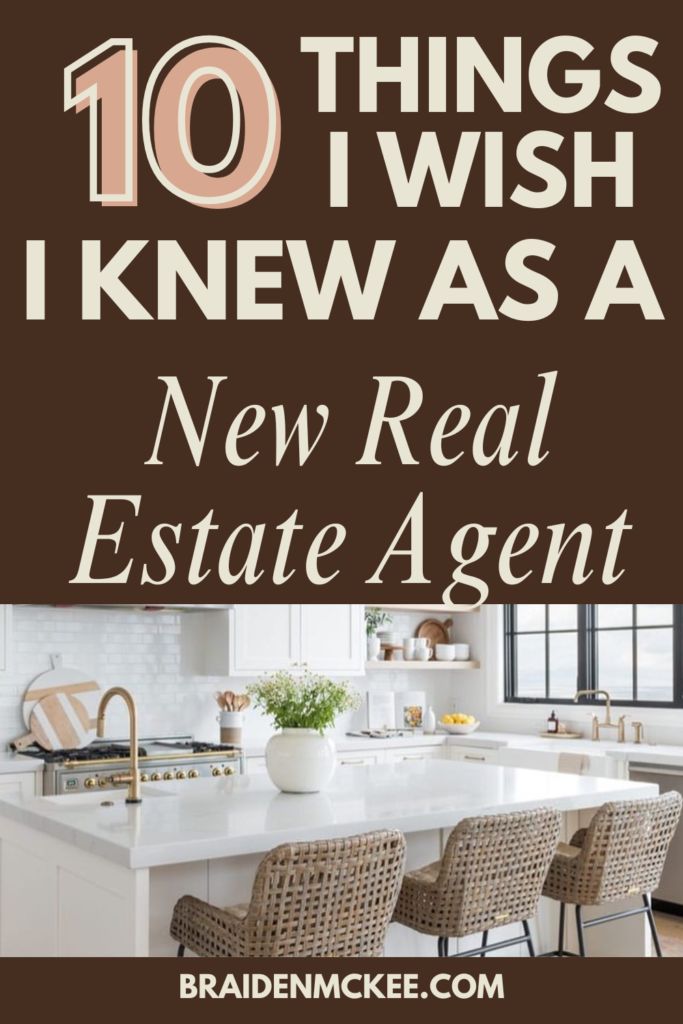 photo of kitchen with text overhead reading "10 things I wish I knew as a new real estate agent" Should I Become A Real Estate Agent, Real Estate Agent Study Guide, Getting Started As A Real Estate Agent, Being A Realtor, Getting Started In Real Estate, New Real Estate Agent Checklist, Realtor Tips Real Estate Agents, Real Estate Seller Tips, Real Estate Agent Tips