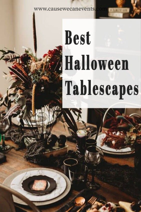 the best halloween tablescapes to serve for your guests and family this holiday season