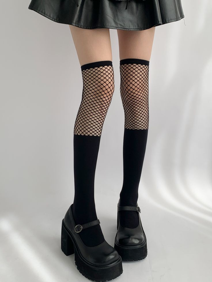 Elevate your summer wardrobe with our black/white fishnet design summer stockings. Crafted for both style and comfort, these stockings feature a chic fishnet pattern that adds a touch of edgy sophistication to any outfit. The breathable material ensures you stay cool and comfortable, making them perfect for warm weather. Available in classic black and white, these versatile stockings can easily be paired with dresses, skirts, or shorts for a fashionable look that's sure to turn heads. Whether you're aiming for a bold statement or a subtle accent, our fishnet stockings are the ideal accessory to showcase your unique style. Fishnet Pattern, White Fishnets, Fishnet Stockings, Reasons To Smile, Twisted Wonderland, Stay Cool, Makeup Inspo, Summer Wardrobe, Fashion Makeup