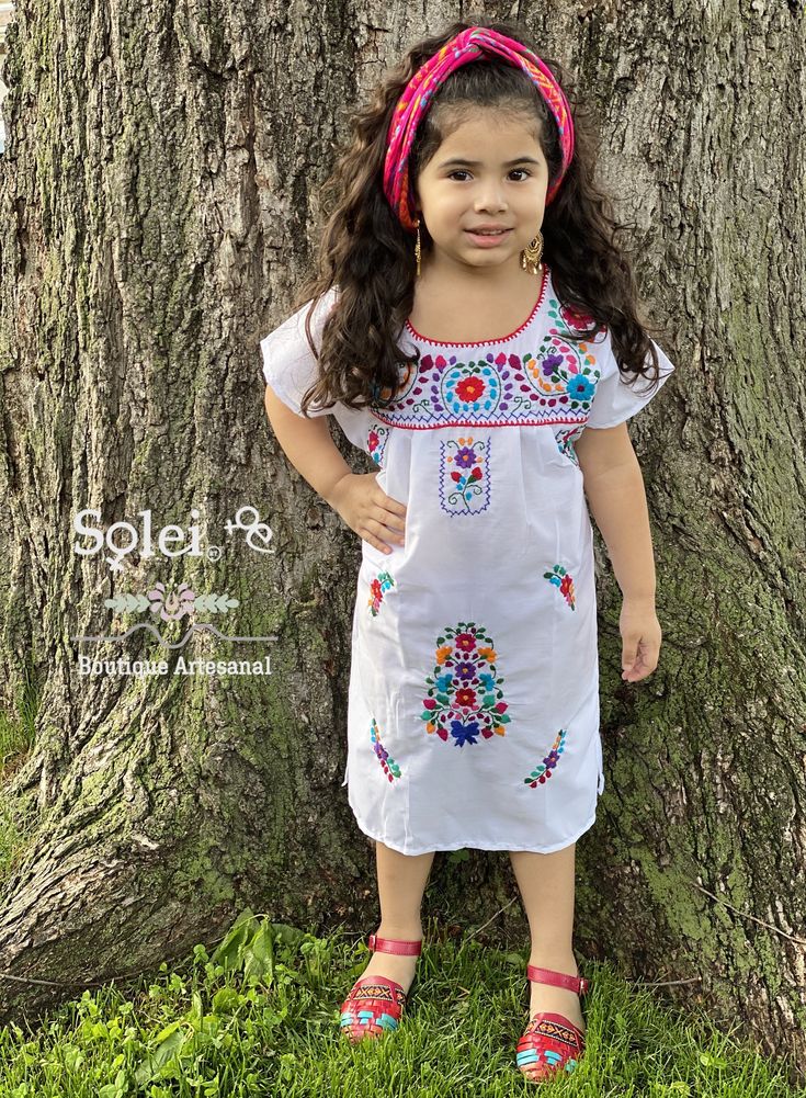 This Beautiful Girls Mexican Dress is perfect for a birthday party or special event. This Embroidered Children's Dress comes with a Matching Mommy and Me Option found here: https://www.etsy.com/es/listing/818284953/vestido-mexicano-mami-y-yo-vestido?ref=listings_manager_grid Multicolor Embroidered Dress For Summer Festivals, Short Sleeve Dresses For Spring Celebration, Pink Short Sleeve Embroidered Dress For Party, Traditional Dresses For Summer Celebration, Cute Embroidered Summer Dresses, Traditional Summer Dresses For Celebration, Spring Embroidered Dress For Dress-up, Spring Festive Embroidered Dress With Multicolor Embroidery, Traditional Spring Party Dresses