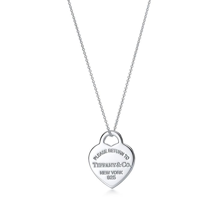 Tiffany And Co Big Heart Pendant. Chain Is From Amazon Right Now Bc Original Got Lost And Tangled Tiffany & Co, Tiffany Key Ring, Heart Necklace Tiffany, Tiffany Key, Tiffany And Co Necklace, Return To Tiffany, Tiffany Necklace, Sterling Silver Heart Pendant, Elegant Aesthetic