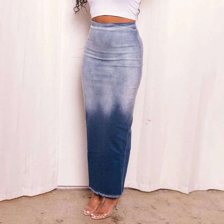 45072375251166|45072375283934|45072375316702 Trendy Stretch Blue Denim Skirt, High Waist Stretch Denim Skirt, Stretch High Waist Denim Blue Skirt, Blue Non-stretch Mid-rise Skirt, Blue Non-stretch Pencil Skirt, Non-stretch Mid-rise Blue Skirt, Non-stretch High Rise Blue Denim Skirt, Blue Fitted Mid-rise Denim Skirt, High Waist Light Wash Stretch Skirt