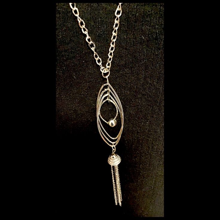 30” Adjustable Size, Silver Hoops And Chain Fringes Pendant Necklace! Has A Silver Lobster Claw Clasp. Makes An Excellent Gift For Yourself Or Your Loved Ones! Comes Already Gift Wrapped And In A Fancy Gold Gift Box! Comes From A Smoke And Pet Free Environment. Please Ask Any Questions You Have. Offers Welcome! Bundle Items From My Closet And Save! Thank You For Shopping With Us At Nancy’s Creative Treasures! New To Poshmark? Use Code Enderockz To Sign-Up And Save $10 On Your First Purchase! Nickel Free Metal Lariat Necklace, Long Silver Chain Necklace, Metal Dangle Long Necklace For Gift, Metal Long Dangle Necklace As A Gift, Dangle Long Metal Necklace As Gift, Adjustable Long Drop Necklace With Chain, Adjustable Long Chain Drop Necklace, Dangle Long Necklace As Gift, Trendy Silver Metal Lariat Necklace