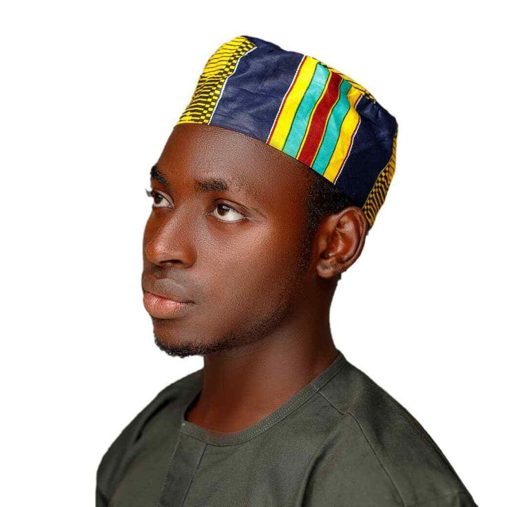 Traditional, African, Men Kente cap | Handmade Multicolor Kufi Cap kente pattern About Men Kente Cap: Celebrate life with these fun hand-made Traditional African Kente Cap. Perfect for any occasion and great casual wear. This African Men Kente Print Cap is made to Fit most size, it is comfortable and can be worn with western or African clothing. The Bright Kente fabric colors and patterns make this exotic cap really stand out. Fun and popular. Can be worn to a party, picnic, wedding and graduati Casual Multicolor Bonnet Cap, Casual Multicolor One-size Headwrap, One Size Multicolor Casual Headwrap, Multicolor Beanie Hat For Gift, Multicolor Beanie Hat Gift, Casual One Size Fits Most Cap Headwrap, Casual One-size-fits-most Cap Headwrap, Casual One Size Fits Most Headwrap, Multicolor Flat Cap Baseball Cap Casual Style