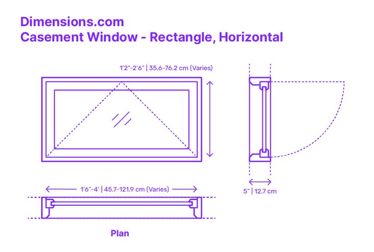 the measurements for a window and door frame