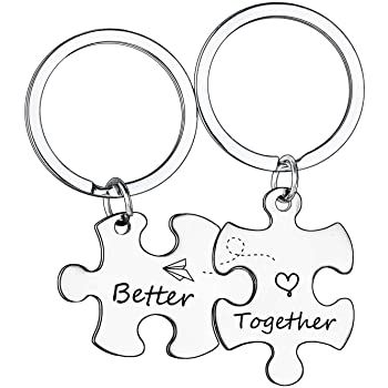 two puzzle pieces with the words better together on them