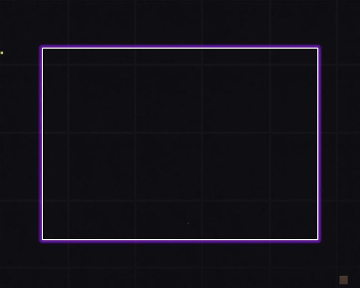 a purple rectangle in the middle of a black background