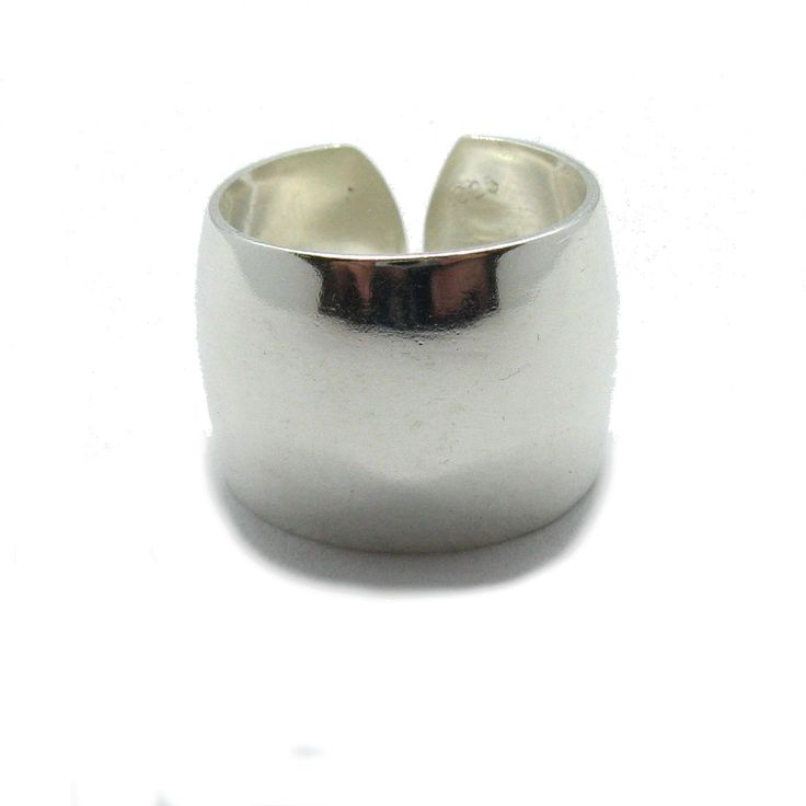 Sterling silver ring 925/1000,. Stamped 925. Approximate weight 9.3 grams. Width 1.7cm (0.68 inches). All our jewels are made from solid sterling silver 925/1000 and are carefully crafted by hand in our family workshop. We dispatch your orders in 5 working days, worldwide and the postage is $5. We ship registered priority mail. Please allow 5-7 working days for delivery in Europe and 10-15 working days outside Europe. For any questions - please do not hesitate to contact me! Sterling Silver Dome Ring With Open Band, Modern Silver Dome Ring With Open Band, Silver Dome Ring With Open Band Modern Style, Silver Wide Band Ring With Polished Finish, Silver Wide Band Ring With Polished Open Band, Formal Sterling Silver Wide Band Ring, Silver Sterling Silver Signet Ring With Thick Band, Silver Sterling Thick Band Signet Ring, Sterling Silver Jewelry With Thick Band