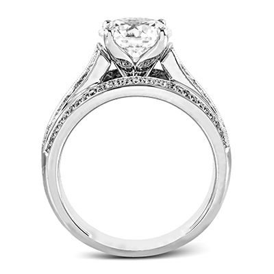 This impressive, modern¬¨¬®‚Äö√Ñ‚Ä†engagement¬¨¬®‚Äö√Ñ‚Ä†ring is crafted with¬¨¬®‚Äö√Ñ‚Ä†our patented Simon-set design technique and is accented by a glimmering combination of princess and round diamonds. Total Carat Weight 1.15¬¨¬®‚Äö√Ñ‚Ä†Diamonds Top/Bottom Width 8.27mm x 4.80mm Modern Platinum Diamond Ring With Pave Setting, Platinum Asscher Cut Wedding Ring In Diamond White, Dazzling Asscher Cut White Gold Wedding Ring, Luxury Wedding Rings With Diamond Accents, Dazzling Asscher Cut Platinum Rings, Elegant Round Band Diamond Ring With Channel Set, Diamond Wedding Ring With Pave Setting, Diamond Halo Ring With Princess Cut, Elegant Channel Set Diamond Ring With Round Band