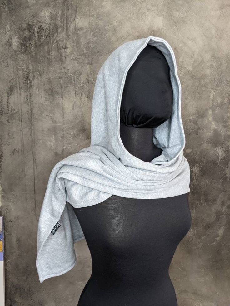 Knight Hoodie Scarf - Etsy Clown Oc, Knight Hoodie, Hood Scarf, Strega Fashion, Hoodie Scarf, Viking Braids, Cosplay Inspo, Clothing Reference, Character Clothing