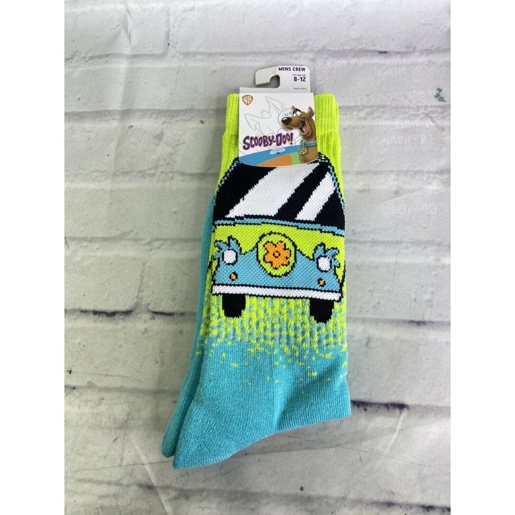 Up For Grabs Is A Brand New Scooby-Doo Mystery Machine Colorful Unisex Crew Socks 1 Pair Shoe Size 8-12 Sock Size 10-13. Fiber Content Is A Polyester And Spandex Blend. Never Worn Or Used. Measurements Laying Flat Are Included In Photos, Please Compare Them To Your Own For Proper Fit! Please Refer To All Photos. Ask Any Questions Prior To Purchasing. Thanks! Non-slip Blue Socks For Winter, Blue Non-slip Casual Socks, Multicolor Non-slip Comfortable Socks, Casual Blue Non-slip Socks, Comfortable Non-slip Multicolor Socks, Fun Green Cotton Socks, Comfortable Multicolor Non-slip Socks, Fun Cotton Winter Socks, Fun Winter Cotton Socks