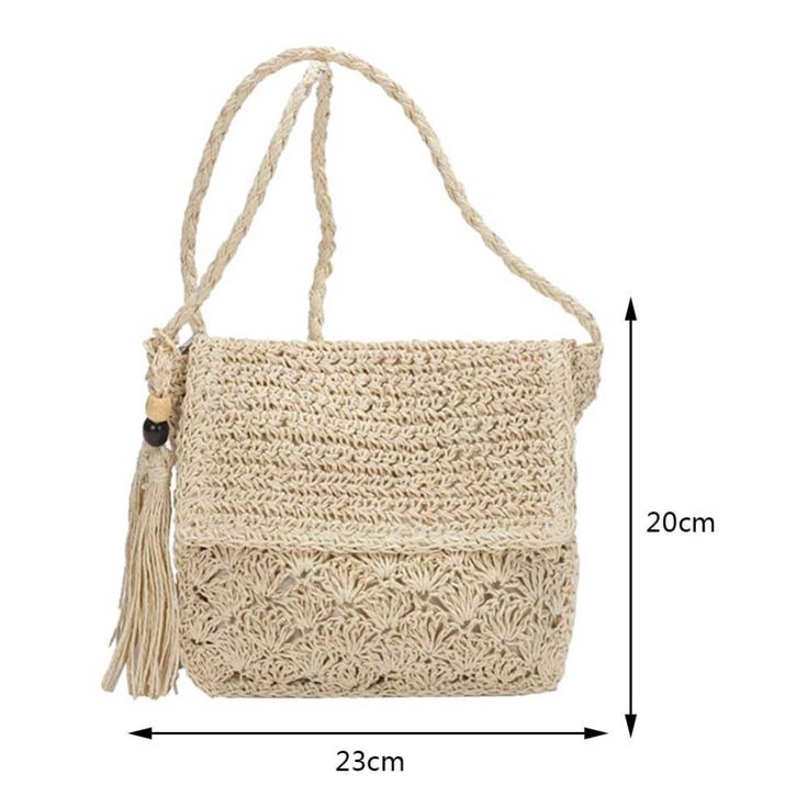 Messenger Crossbody Beach Bag - The Perfect Companion for Beach Lovers If you're a passionate lover of the sea and all its symbols, then our Messenger Crossbody Beach Bag is a must-have accessory for you. Designed with both style and practicality in mind, this beach bag is the perfect companion for your days by the shore. With dimensions of 23x20x8cm/9.06x7.87x3.15in and a shoulder strap length of about 120cm/47.24in, this bag can easily accommodate all your beach essentials - from your mobile p Fish Hook Necklace, Vacation Bag, Purse Handmade, Hook Bracelet, Woven Handbags, Turtle Necklace, Women Shoulder Bag, Mermaid Necklace, Beach Essentials