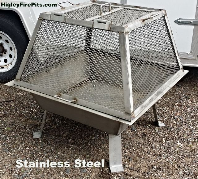 a metal cage sitting on top of a trailer