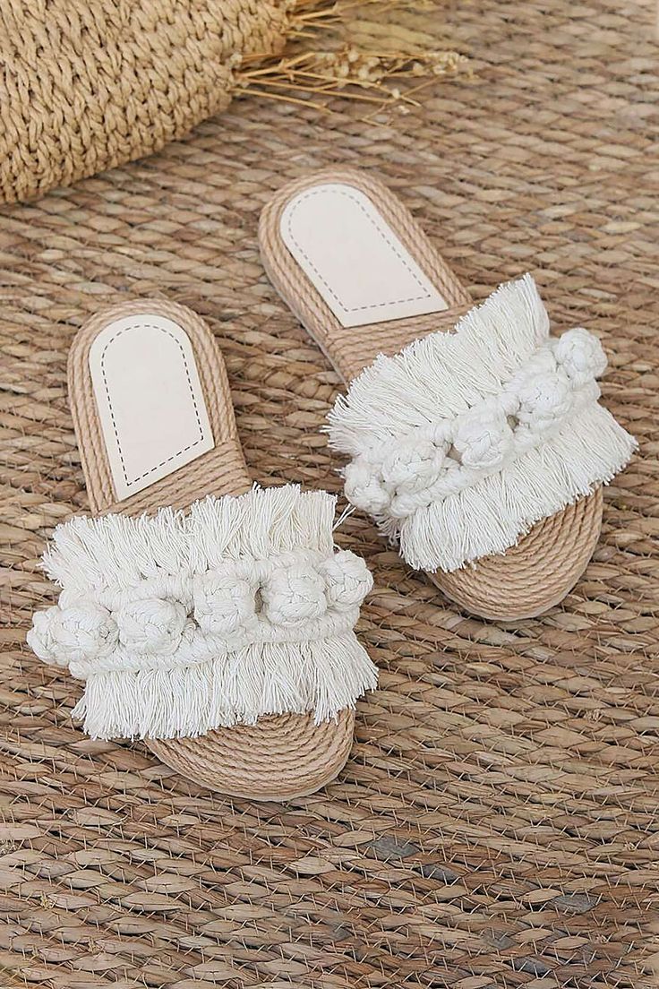 Details CategorySlippers Upper MaterialCotton Blends Lining MaterialStraw Outsole MaterialStraw Toe Typenull Fringe Braid, Media Screen, Slipper Sandals, Swimsuit Cover Ups, Hats For Sale, List Style, Tank Top Cami, Font Size, Long Tops