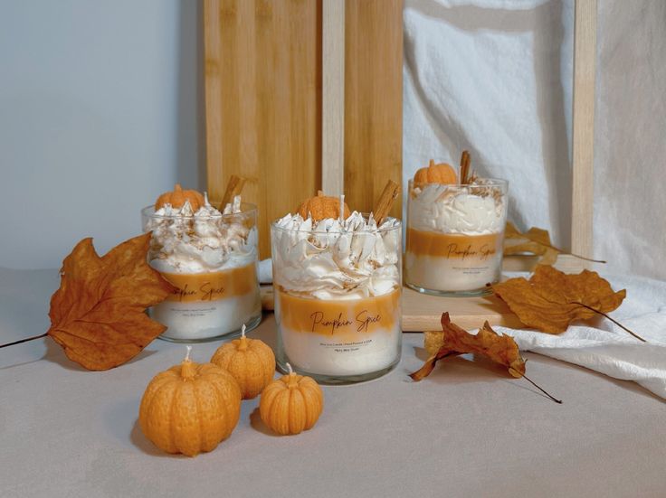 Introducing our Pumpkin Spice Scented Candle: 🍂 Experience the Essence of Autumn: Embrace the cozy, comforting aromas of fall with our Pumpkin Spice Scented Candle. This delightful fragrance captures the very essence of the season, offering a warm and inviting atmosphere in your home. 🎃 Fragrance Description: Our candle features a harmonious blend of pumpkin, cinnamon, nutmeg, and hints of clove, creating the perfect balance of sweet and spicy. The scent evokes memories of crisp, autumn days and the joy of pumpkin picking. 🔥 Long-Lasting Enjoyment: Designed for extended burn time, our candle allows you to relish the enchanting pumpkin spice fragrance for hours on end. Its even and consistent burn ensures that the cozy ambiance lasts throughout your seasonal celebrations. 🏡 A Festive Ad Punpkin Spice Candle, Fall Candles With Popcorn, Candles With Cinnamon Sticks, Fall Cookie Candle, Fall Candle Ideas, Sweet Cinnamon Pumpkin Candle, Crazy Candles, Candle Making Party, Donut Candles