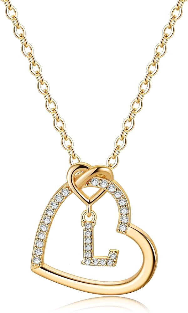 Amazon.com: M MOOHAM Initial Necklaces for Women, Initial Necklace L Necklace for Girls Letter Necklace Gifts for Teen Girls Necklaces for Teen Girls Heart Necklace Jewelry for Teen Girls Gifts for Girls: Clothing, Shoes & Jewelry Heart-shaped Charm Necklaces For Birthdays, Heart Pendant Charm Necklace For Birthday Gift, Heart Charm Necklaces For Birthday, Heart Necklace For Birthday And Valentine's Day, Gold Initial Necklaces, Teen Girl Jewelry, Initial Heart Necklace, Valentine Gift For Wife, Necklace For Girls