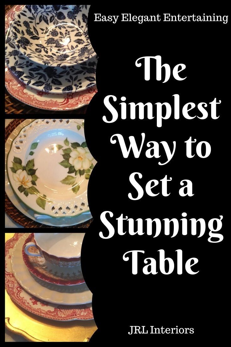 the simpleest way to set a stunning table with easy instructions for decorating plates