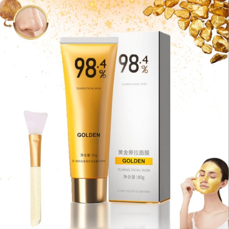 Its Formula Aims To Minimize Signs Of Aging, Targeting Wrinkles And Fine Lines. Peel-Off Anti-Wrinkle Face Mask Gently Lifts And Smooths,And Tighter Version Of You. [Deep Cleaning] Gold Peel Off Mask Adsorbs Impurities, Penetrates Deep Into Pores, Effectively Draws Out Blackheads And Removes Dirt And Excess Oil. When You Take Off Your Mask, It's Like Peeling Off A Layer Of Pressure From Your Face. Giving Skin Deep Cleansing And Spa-Like Care. [98.4% Gold Foil Element] This 98.4% Gold Peeling Wri Anti Wrinkle Face Mask, Peel Off Face Mask, Gold Facial, Gold Face Mask, Peel Off Mask, Makeup Items, Facial Mask, Skin Care Women, Facial Masks