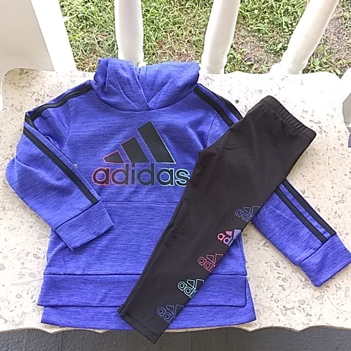 Adidas Legging Hoodie Set. New Tags. Sporty Hooded Hoodie For Playtime, Sporty Long Sleeve Hoodie For Playtime, Sporty Hoodie For Winter Playwear, Sporty Winter Hoodie For Playwear, Winter Fleece Hoodie For Playwear, Sporty Hooded Hoodie For Playwear, Hooded Hoodie For Playwear In Fall, Winter Hooded Sweatshirt For Playwear, Hooded Winter Sweatshirt For Playwear