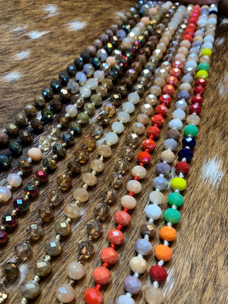 "60\" Multi Colored Beaded Necklaces, Beautiful Hand Made Beaded Necklaces" Necklaces Beautiful, Beaded Necklaces, May 20, Trendy Jewelry, Luggage Tags, Beautiful Hand, Chain Styles, Multi Colored, Necklace Etsy