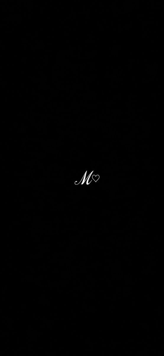 the word m is written in white on a black background